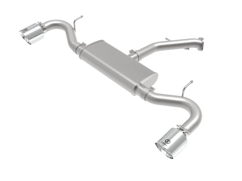 aFe Takeda Series 2.5in 409 SS Axle-Back Exhaust System Polished 18-20 Hyundai Elantra GT L4-1.6L(t) aFe