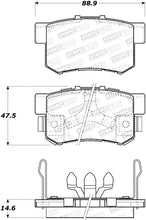 Load image into Gallery viewer, STOPTECH 05-16 HONDA CR-V STREET REAR BRAKE PADS, 308.10860 - eliteracefab.com