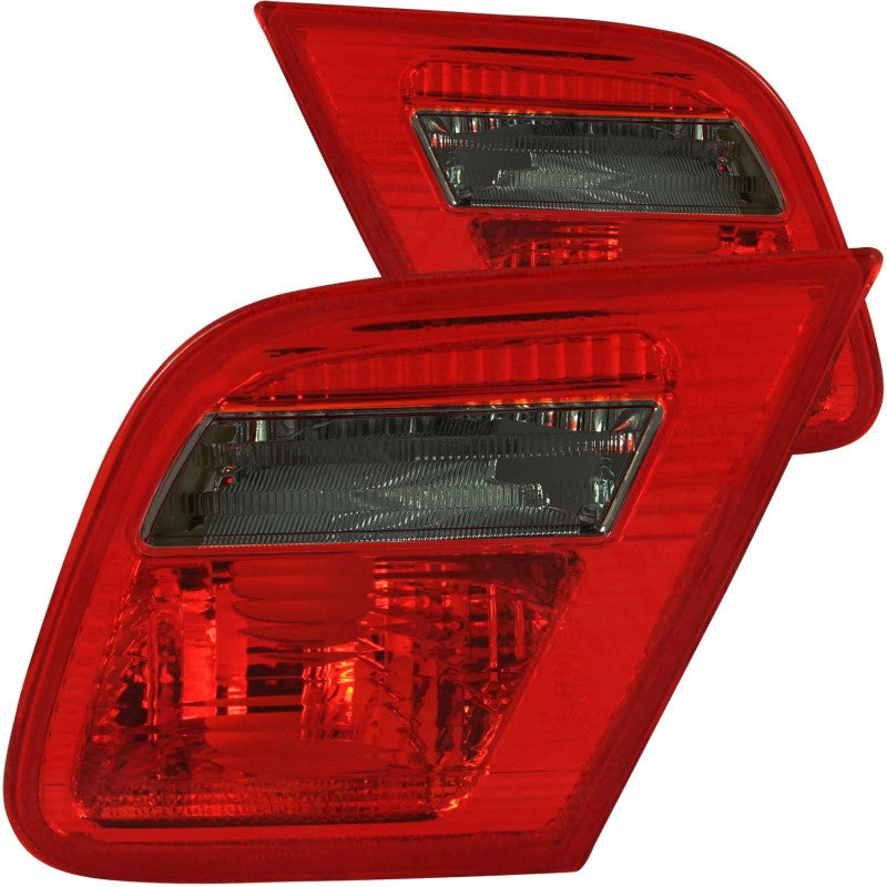 ANZO USA Bmw 3 Series E46 2dr Non Convertible Models Taillights Red/Smoke - Inner; 2000-2003 - eliteracefab.com