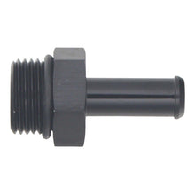 Load image into Gallery viewer, DeatschWerks 8AN ORB Male to 3/8in Male Barb Fitting (Incl O-Ring) - Anodized Matte Black