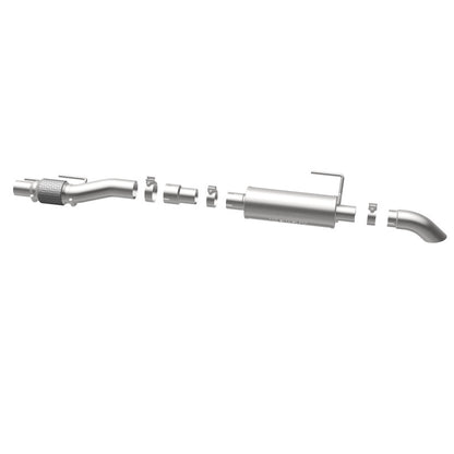 MagnaFlow Cat-Back, SS, 2.5/3in, Turn Down In Front Rear Tire 2015 Ford F150 2.7L V6T Ext Cab Magnaflow