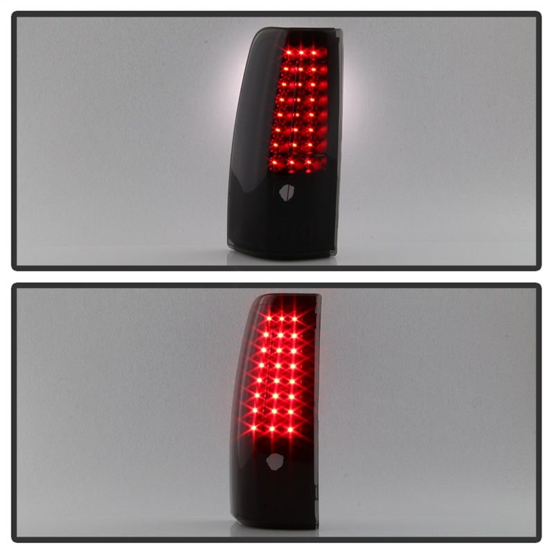 xTune 03-06 Chevy Silverado 1500 (w/o Stepside) LED Tail Lights - Blk Smoke (ALT-ON-CS03-G2-LED-BSM) - eliteracefab.com