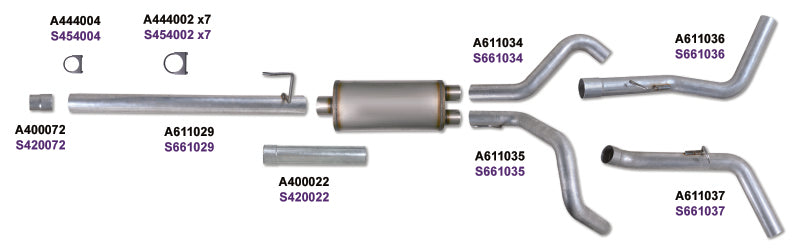 Diamond Eye KIT 3in CB DUAL GAS AL FORD 5.4L F150 04-08 Diamond Eye Performance