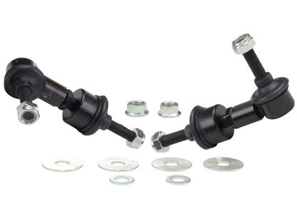 Whiteline 5/05+ Ford Focus / 04+ Mazda 3 BK Rear Swaybar Link Kit H/Duty Adj Steel Ball - eliteracefab.com