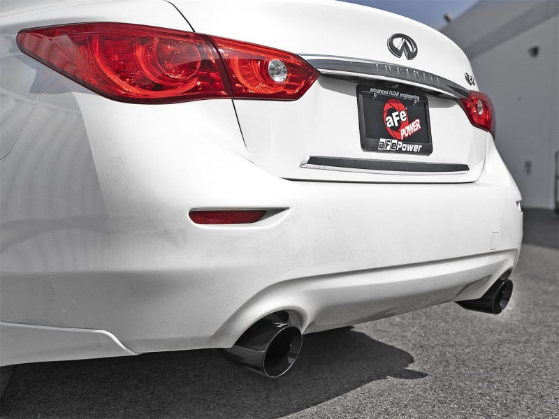 aFe Takeda 2.5in 304 SS Axle-Back Exhaust w/ Black Tips 16-18 Infiniti Q50 V6-3.0L (tt) - eliteracefab.com