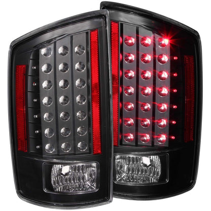 ANZO 2006-2008 Dodge Ram 1500 LED Taillights Black