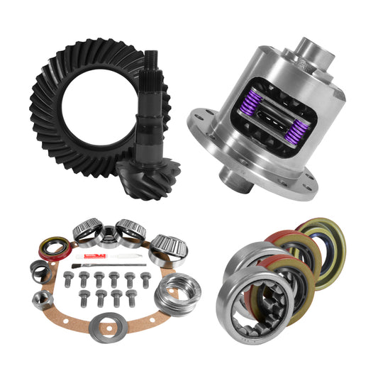 Yukon 7.5in/7.625in GM 3.73 Rear Ring & Pinion Install Kit 28 Spline Positraction Axle Bearings Yukon Gear & Axle