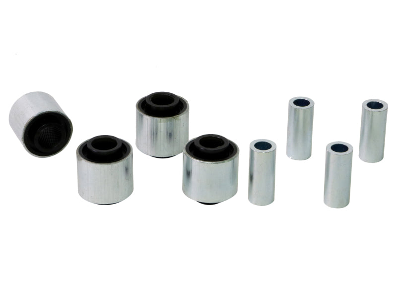 Whiteline Plus 9/89-8/09 Subaru Legacy Rear Control Arm Lower Front Inner & Outer Bushing Kit - eliteracefab.com