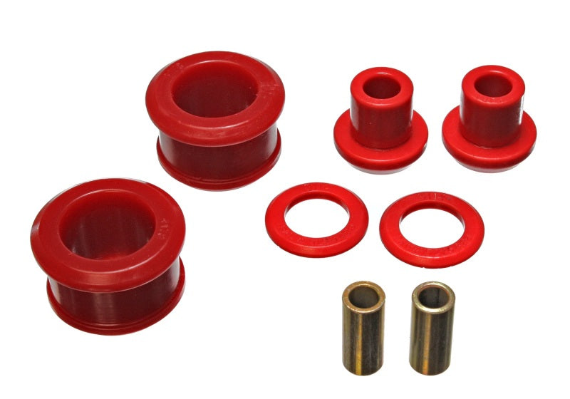 Energy Suspension 90-96 Nissan 300ZX Red Rear Differential Carrier Bushing Set (Must reuse all metal - eliteracefab.com