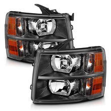 Load image into Gallery viewer, ANZO 2007-2013 Chevrolet Silverado Crystal Headlights Black - eliteracefab.com