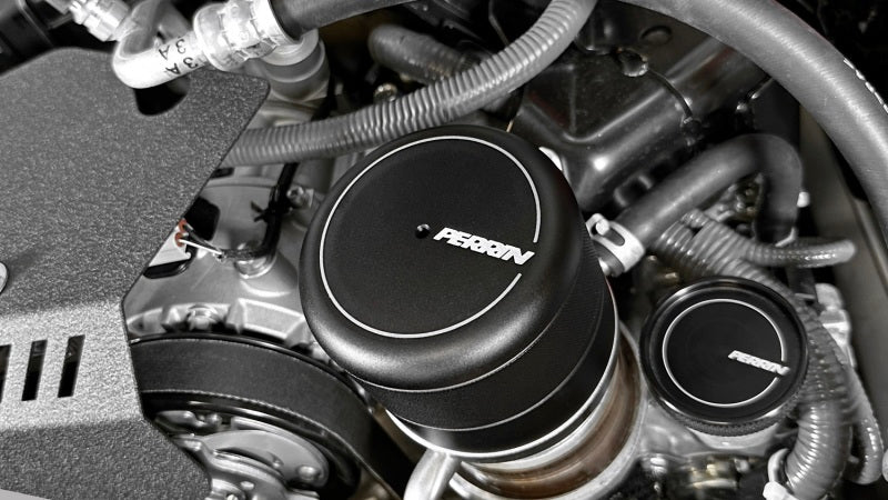 Perrin 2015+ Subaru WRX/STI Oil Filter Cover - Black - eliteracefab.com