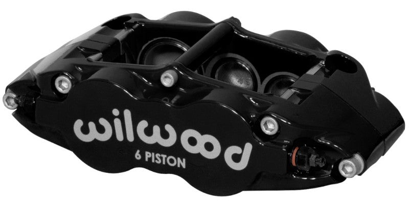 Wilwood Caliper-Forged Narrow Superlite 6R-R/H 1.75/1.25in/1.25in Pistons 1.25in Rotor - Black Wilwood