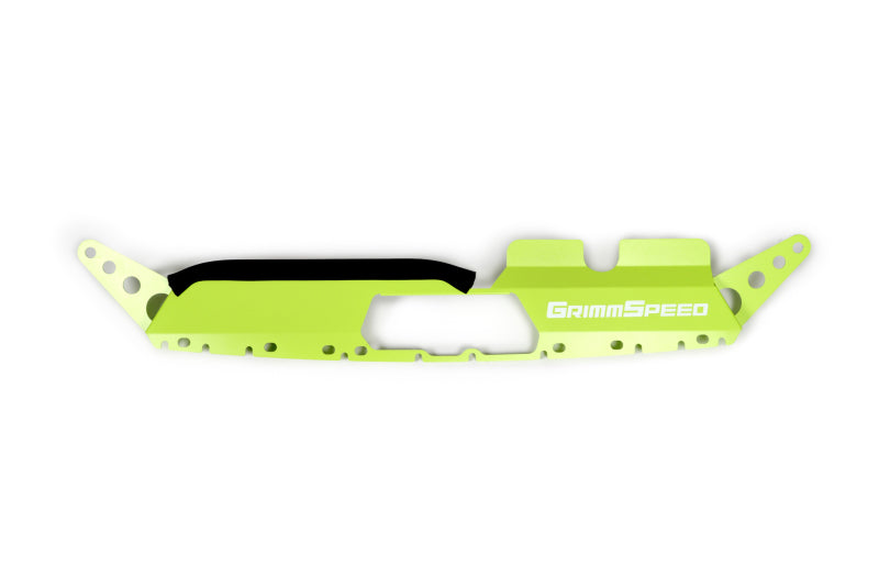 GrimmSpeed 15+ Subaru WRX/STI Radiator Shroud - Neon Green Powdercoat - eliteracefab.com