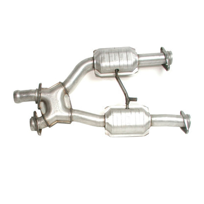 BBK 96-04 Mustang 4.6 GT / Cobra Short Mid X Pipe w Catalytic Converters 2-1/2 For Long Tube Headers - eliteracefab.com