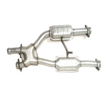 Load image into Gallery viewer, BBK 96-04 Mustang 4.6 GT / Cobra Short Mid X Pipe w Catalytic Converters 2-1/2 For Long Tube Headers - eliteracefab.com