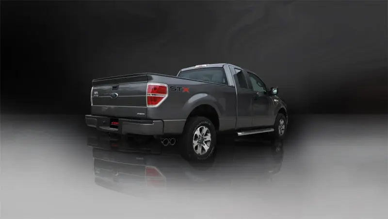 Corsa 11-13 Ford F-150 5.0L V8 Black Sport Cat-Back Exhaust - eliteracefab.com