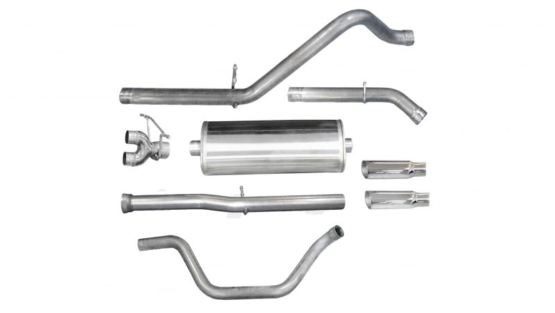 Corsa/dB 11-13 Chevrolet Silverado Crew Cab/Short Bed 1500 6.2L V8 Polished Sport Cat-Back Exhaust CORSA Performance
