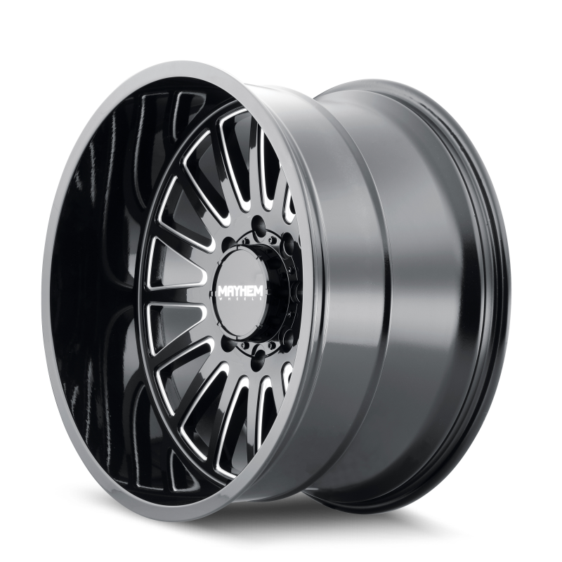 Mayhem 8114 Utopia 20x9 / 8x170 BP / 0mm Offset / 125.2mm Hub Black w/ Milled Spokes Wheel Mayhem