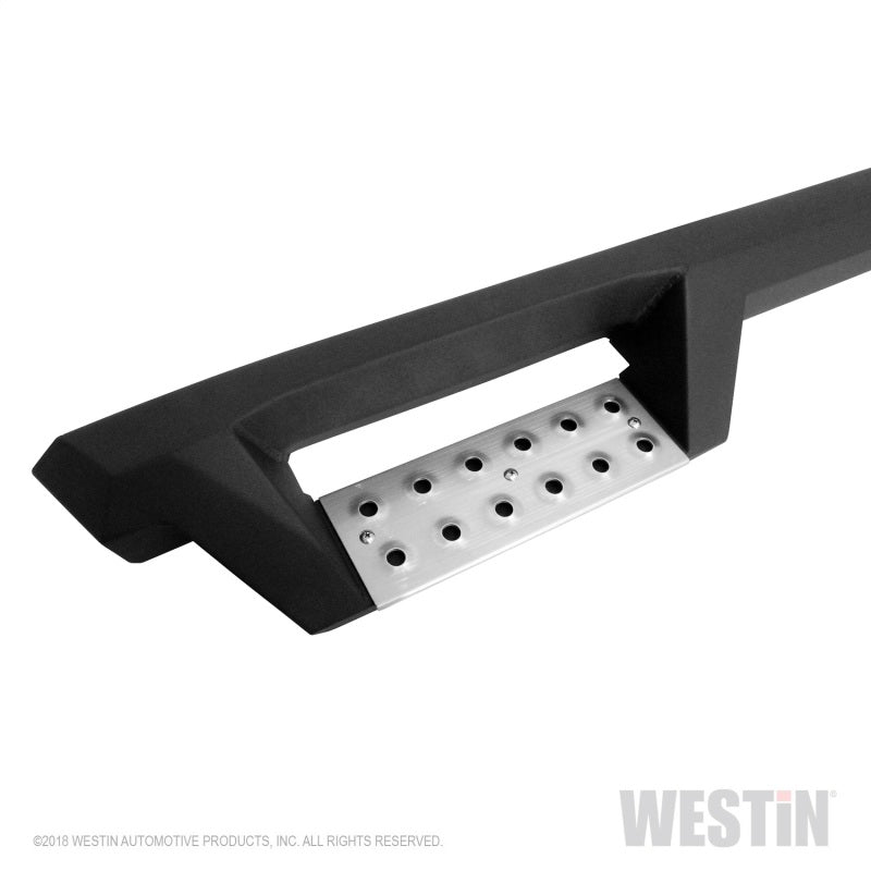 Westin/HDX 07-18 Chevrolet Silverado 1500 Crew (5.5ft) (Excl Classic) Drop WTW Nerf Step Bars - Blk