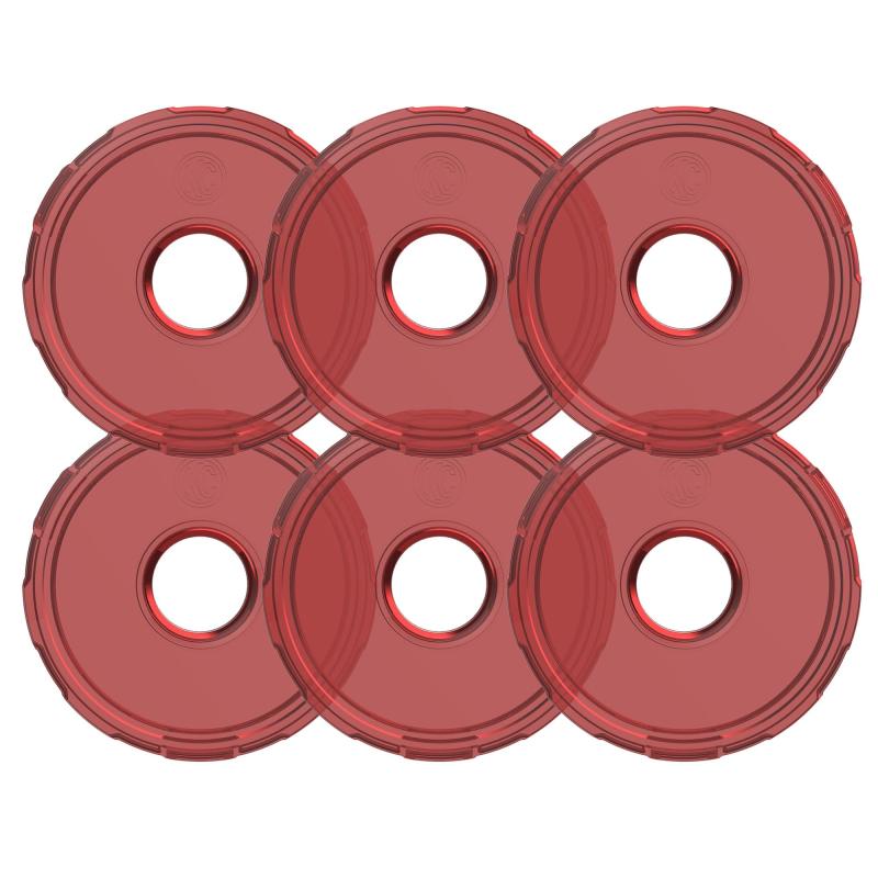 KC HiLiTES Cyclone V2 LED - Replacement Lens - Red - 6-PK - eliteracefab.com