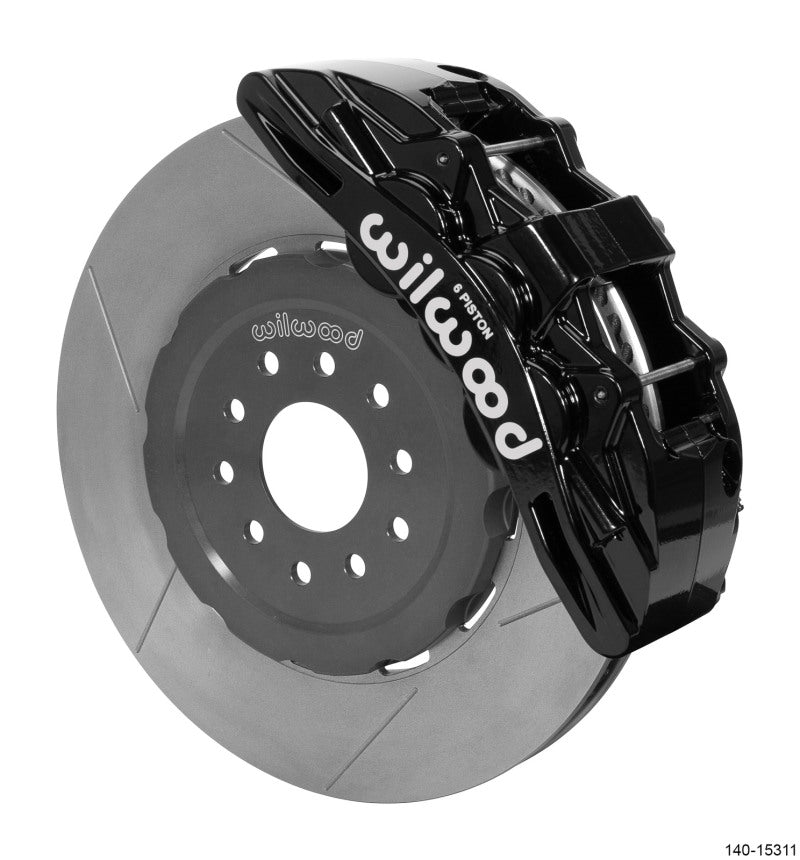 Wilwood SX6R Front Brake Kit 15in GT Slotted Black 05-13 Chevy Corvette Wilwood