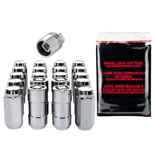 McGard M12x1.75 Chrome 5 Lug Wheel Install Kit Cone Seat - 84560