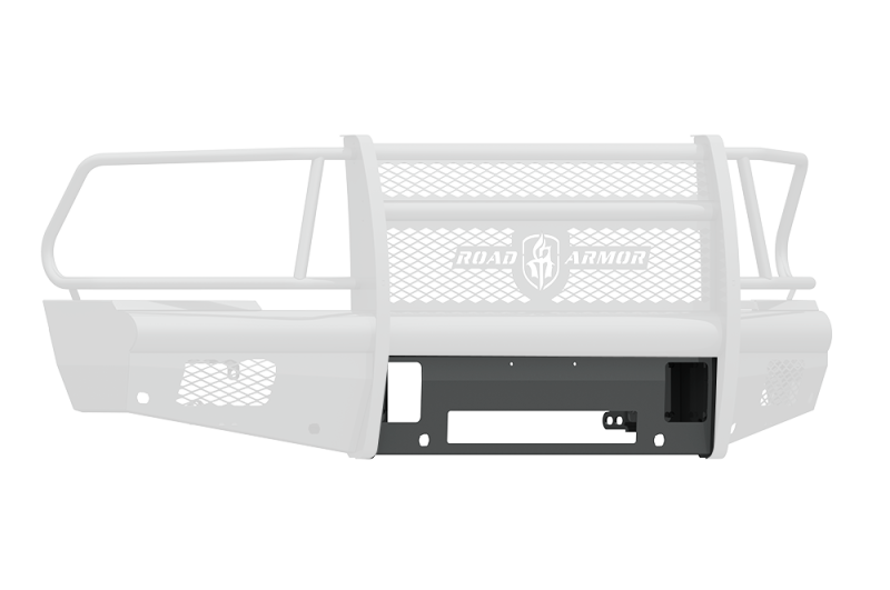 Road Armor 10-18 Dodge 2500 Vaquero Front Non-Winch Plate - Tex Blk Road Armor