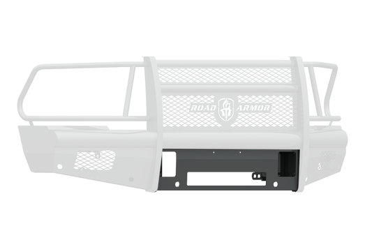 Road Armor 10-18 Dodge 2500 Vaquero Front Non-Winch Plate - Tex Blk Road Armor
