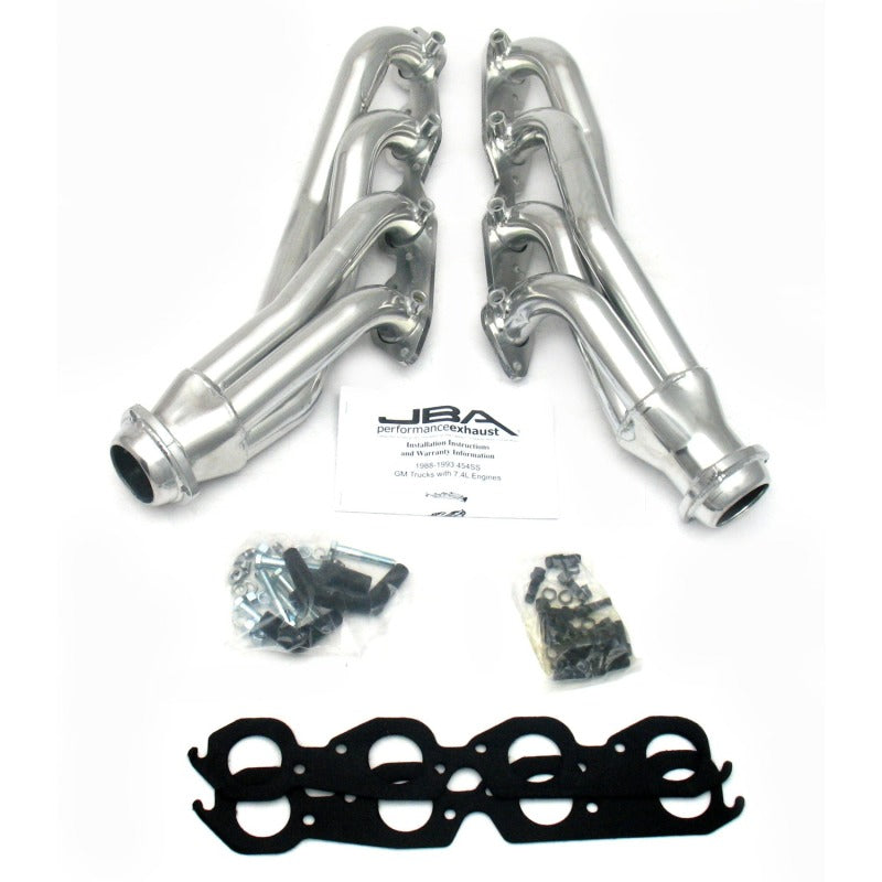 JBA 88-93 GM Truck 7.4L BBC w/A.I.R. 1-3/4in Primary Silver Ctd Cat4Ward Header JBA