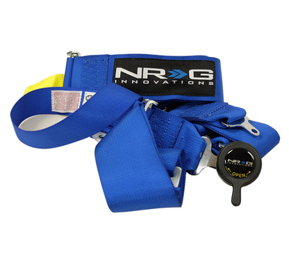 NRG SFI 16.1 5PT 3in. Seat Belt Harness / Cam Lock - Blue - eliteracefab.com