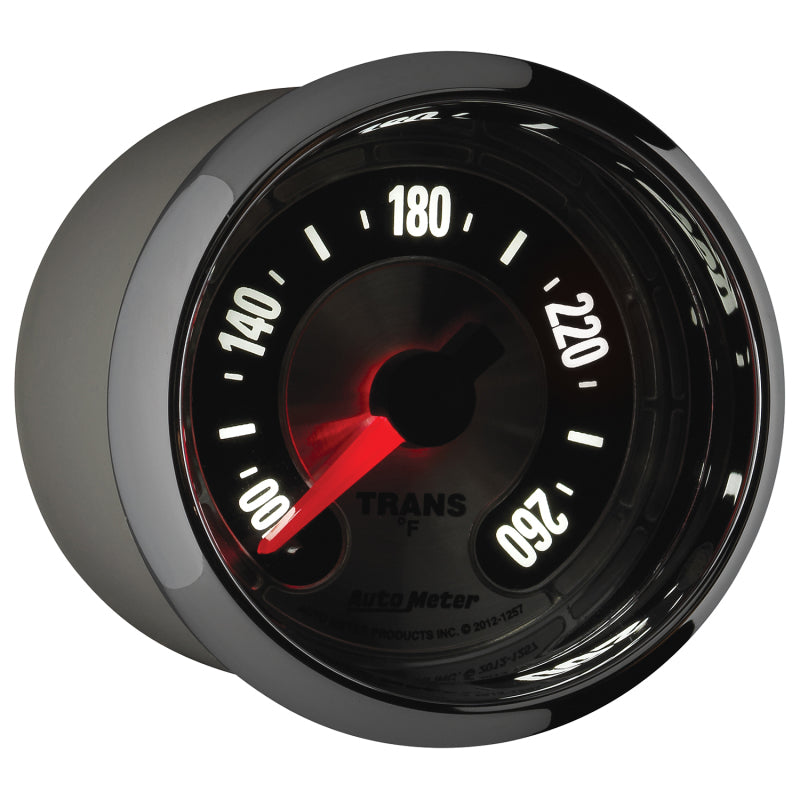 Autometer American Muscle 52mm Full Sweep Electric 100-260 Deg F Transmission Temperature Gauge 1257
