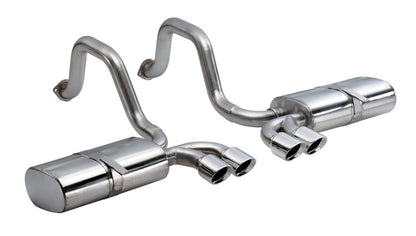 Corsa 97-04 Chevrolet Corvette C5 Z06 5.7L V8 Polished Sport Axle-Back Exhaust - eliteracefab.com