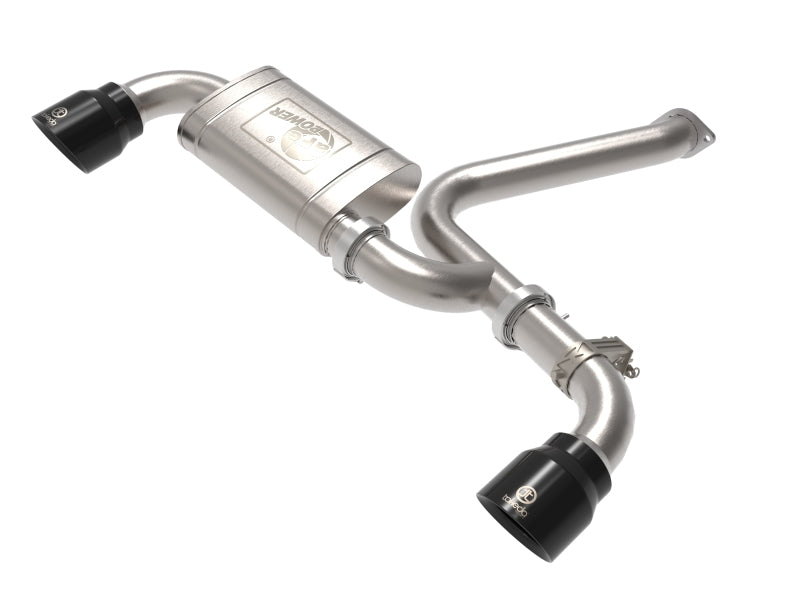 aFe 22-23 Hyundai Kona N L4 2.0L (t) Takeda 3in SS Axle-Back Exhaust System w/ Black Tips aFe