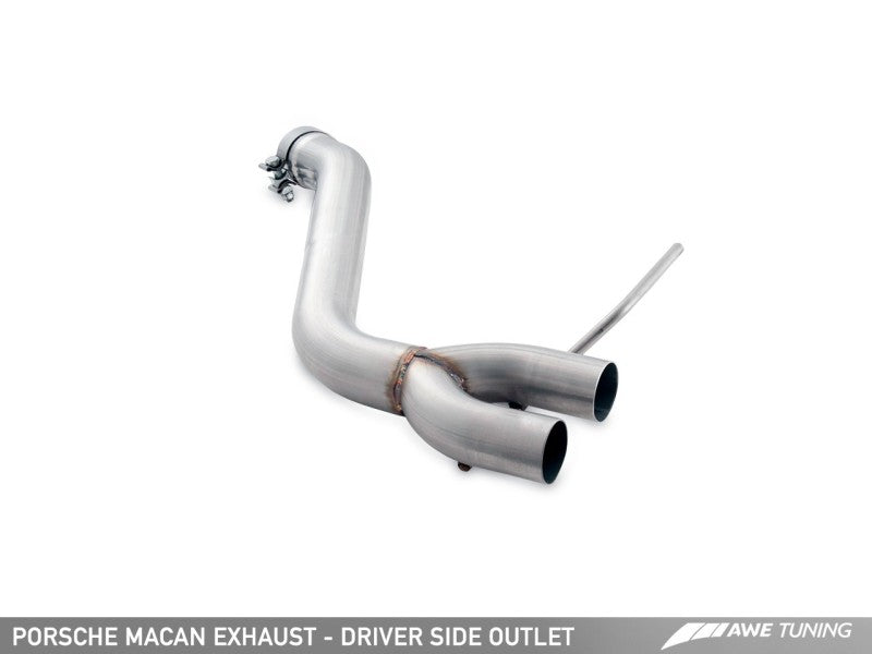 AWE Tuning Porsche Macan Track Edition Exhaust System - Diamond Black 102mm Tips - eliteracefab.com