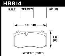 Load image into Gallery viewer, Hawk Performance Ceramic Front Brake Pads - HB814Z.668