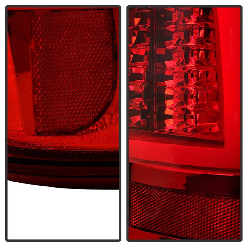 Spyder Chevy Silverado 1500/2500 99-02 Version 2 LED Tail Lights - Red Clear ALT-YD-CS99V2-LED-RC - eliteracefab.com