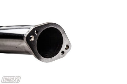 TURBOXS AXLE BACK MUFFLER POLISHED STAINLESS TIP SUBARU WRX/STI; 2002-2007 - eliteracefab.com