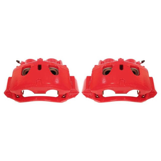Power Stop 11-19 Chevrolet Silverado 2500 HD Front Red Calipers w/Brackets - Pair - eliteracefab.com