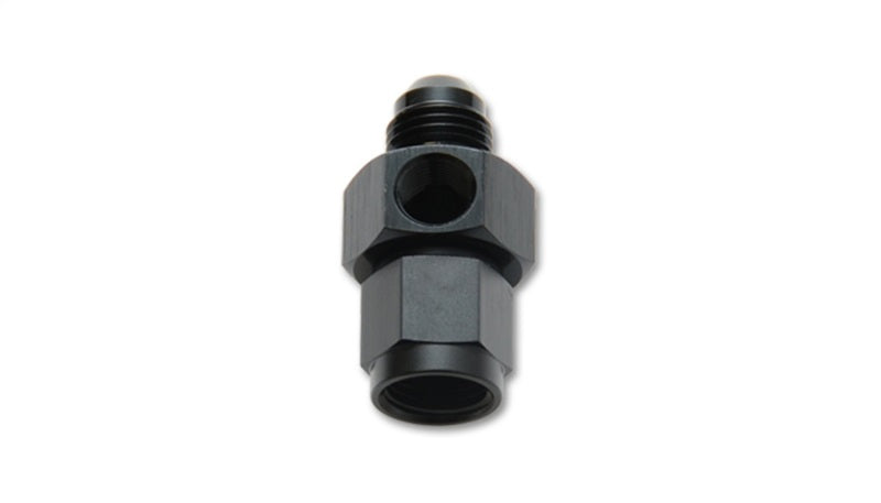 Vibrant -6AN Male to -6AN Female Union Adapter Fitting w/ 1/8in NPT Port - eliteracefab.com