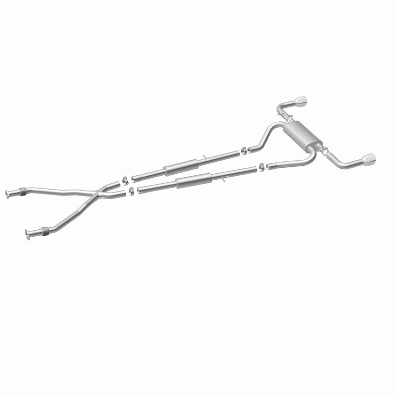 MagnaFlow 14 Infiniti Q50 V6 3.7L Cat-Back Polished Stainless Tips Dual Split Rear Exit Exhaust Magnaflow
