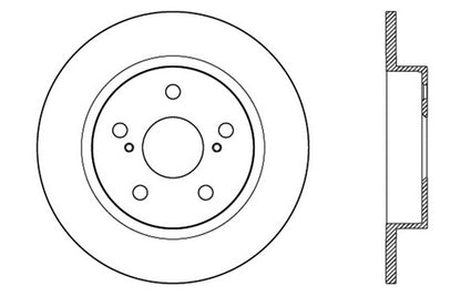 StopTech SportStop 10-13 Scion tC Slotted & Drilled Left Rear Rotor - eliteracefab.com