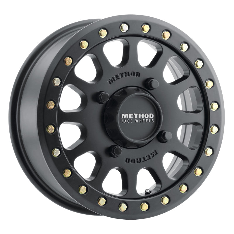 Method MR401 UTV Beadlock 15x6 5+1/+53mm Offset 4x136 106mm CB Matte Black w/BH-H24100 Wheel - eliteracefab.com