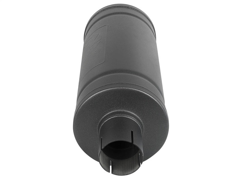 aFe MACH Force-Xp 409 SS Muffler w/ Black finish 2-1/2in Inlet & Oulet 14in x 16in Diameter aFe