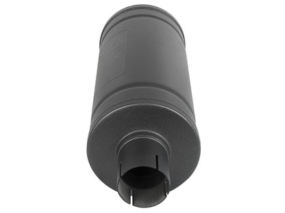 aFe MACH Force-Xp 409 SS Muffler w/ Black finish 2-1/2in Inlet & Oulet 14in x 16in Diameter aFe