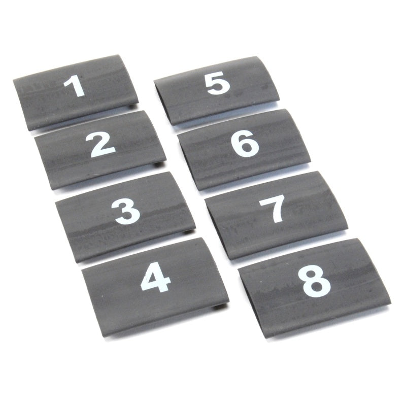 DEI Wire Markers 8pc Set Numbered 1-8 - Black DEI
