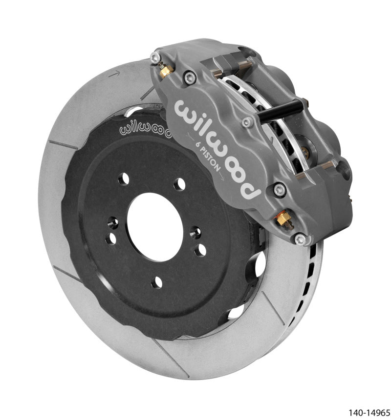 Wilwood Forged Superlite 6R Front Brake Kit (Race) 12.88in GT Slotted Rotor Honda S2000 w/ Lines Wilwood