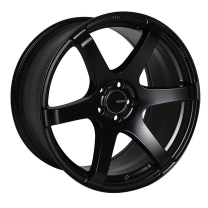 Enkei T6S 18x8.5 45mm Offset 5x100 Bolt Pattern 72.6 Bore Matte Black Wheel - eliteracefab.com