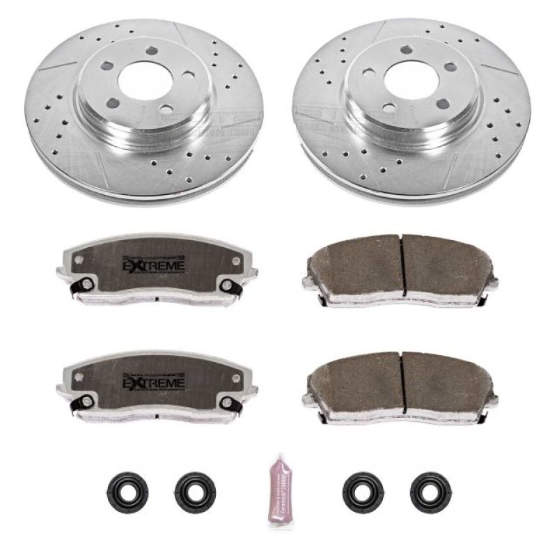 Power Stop 05-19 Chrysler 300 Front Z26 Street Warrior Brake Kit - eliteracefab.com