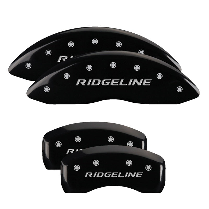 MGP 4 Caliper Covers Engraved Front & Rear i-Vtec Black finish silver ch MGP