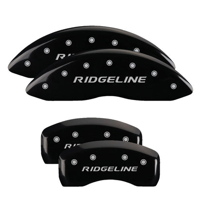 MGP 4 Caliper Covers Engraved Front & Rear i-Vtec Black finish silver ch MGP